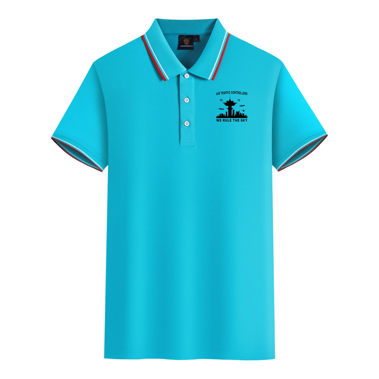 Air Traffic Controllers - We Rule The Sky Designed Stylish Polo T-Shirts
