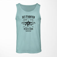 Thumbnail for Jet Fighter - The Sky is Yours Designed Tank Tops