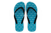 Thumbnail for Special Cessna Text Designed Slippers (Flip Flops)