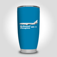 Thumbnail for The McDonnell Douglas MD-11 Designed Tumbler Travel Mugs