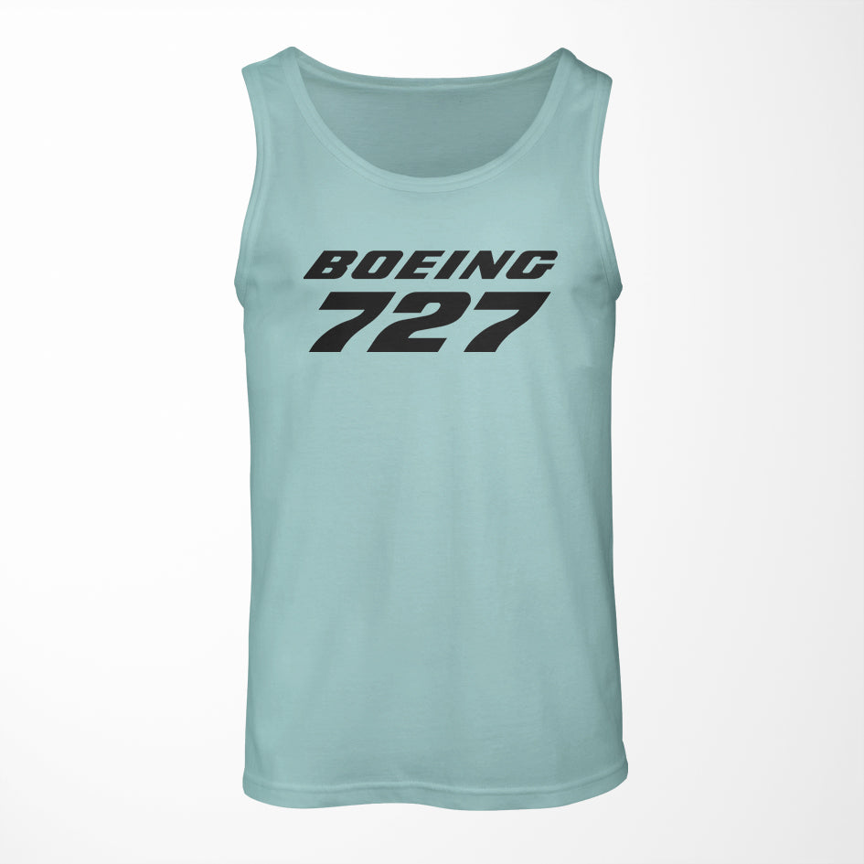 Boeing 727 & Text Designed Tank Tops