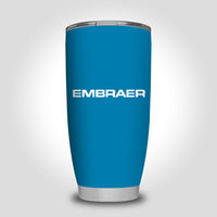 Thumbnail for Embraer & Text Designed Tumbler Travel Mugs