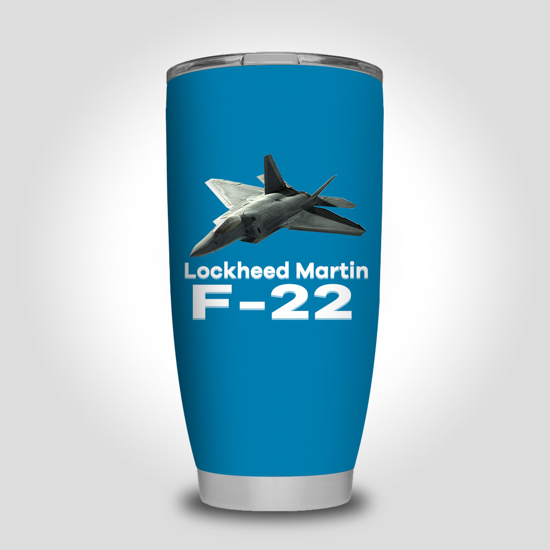 The Lockheed Martin F22 Designed Tumbler Travel Mugs