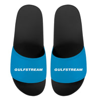Thumbnail for Gulfstream & Text Designed Sport Slippers
