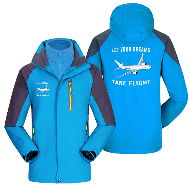 Let Your Dreams Take Flight Designed Thick Skiing Jackets