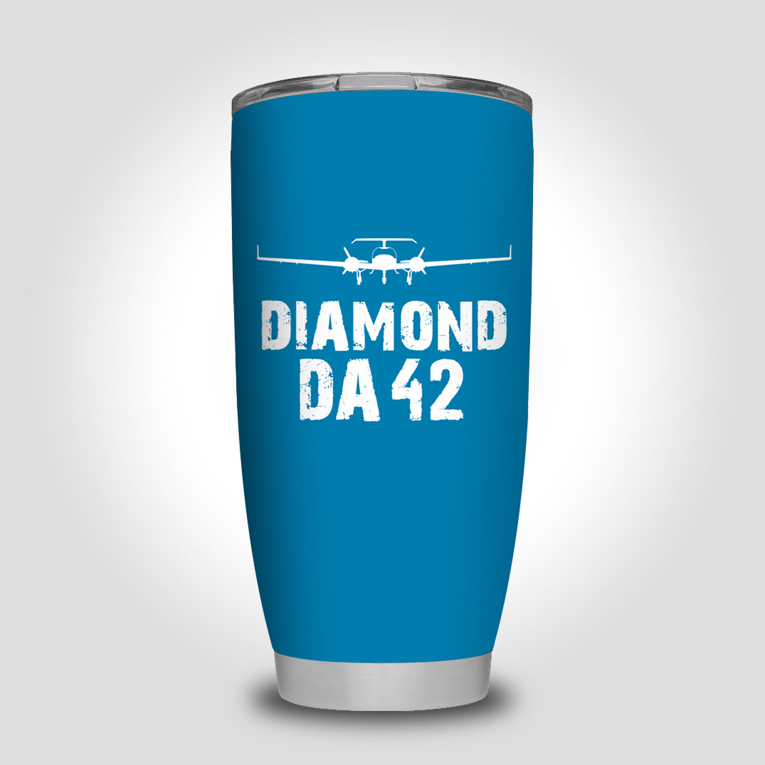 Diamond DA42 & Plane Designed Tumbler Travel Mugs