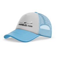 Thumbnail for The Airbus A220 Designed Trucker Caps & Hats