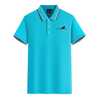 Thumbnail for Multicolor Airplane Designed Stylish Polo T-Shirts