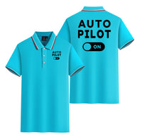 Thumbnail for Auto Pilot ON Designed Stylish Polo T-Shirts (Double-Side)