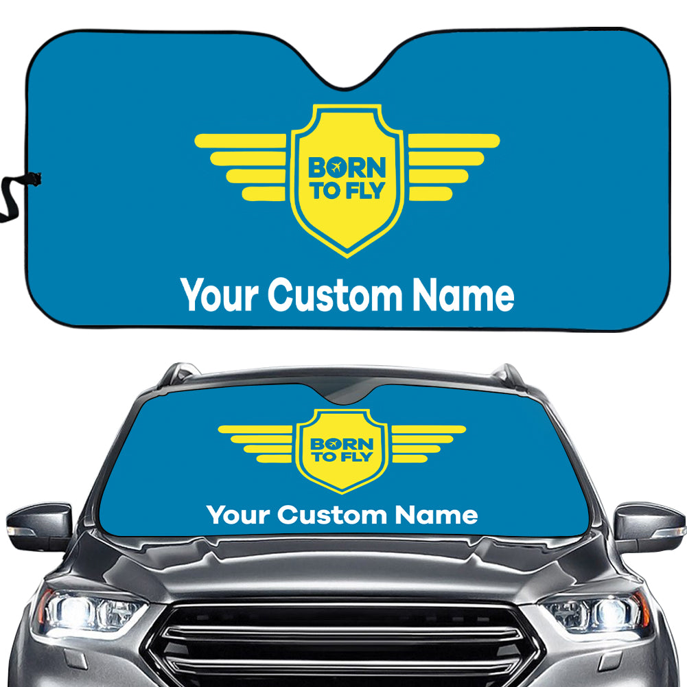Custom Name (Badge 5) Designed Car Sun Shade