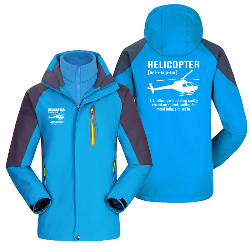 Helicopter [Noun] Designed Thick Skiing Jackets