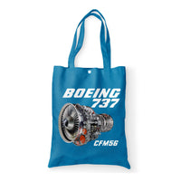 Thumbnail for Boeing 737 Engine & CFM56 Designed Tote Bags
