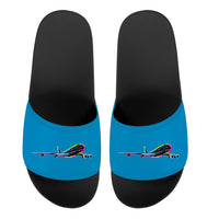 Thumbnail for Multicolor Airplane Designed Sport Slippers