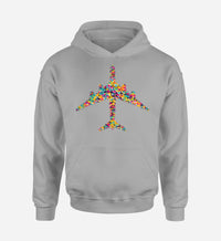 Thumbnail for Colourful Airplane Designed Hoodies