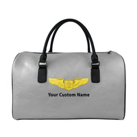Thumbnail for Custom Name (Special US Air Force) Designed Leather Travel Bag