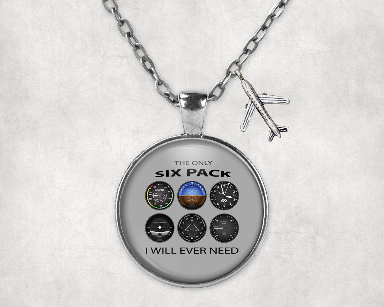 The Only Six Pack I Will Ever Need Designed Necklaces