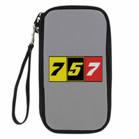 Thumbnail for Flat Colourful 757 Designed Travel Cases & Wallets