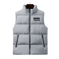 Thumbnail for Born To Fix Airplanes Designed Puffy Vests