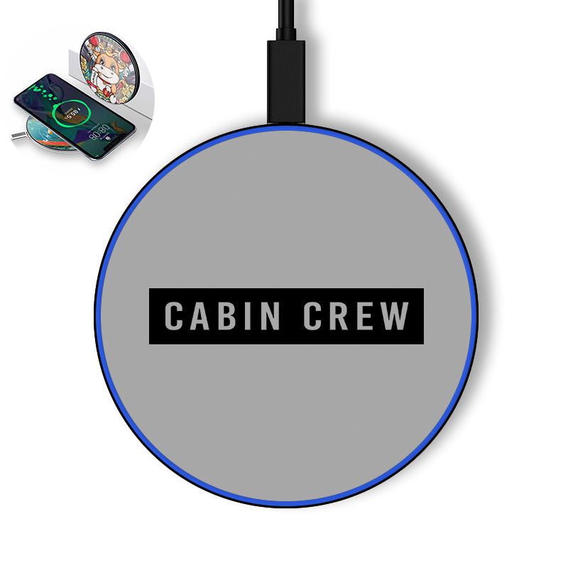 Cabin Crew Text Designed Wireless Chargers