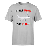 Thumbnail for Let Your Dreams Take Flight Designed T-Shirts