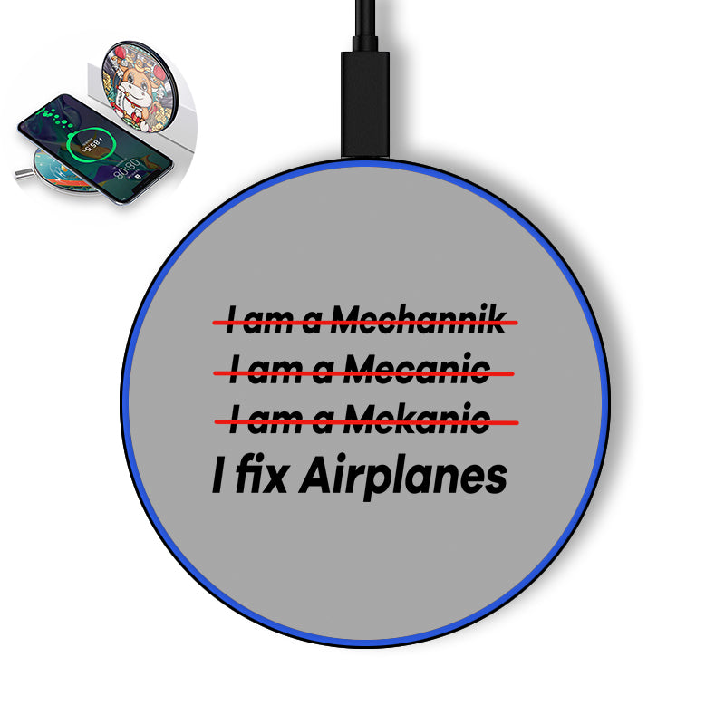 I Fix Airplanes Designed Wireless Chargers