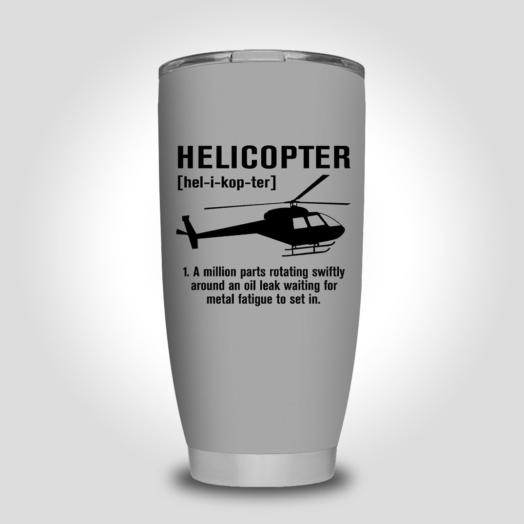 Helicopter [Noun] Designed Tumbler Travel Mugs