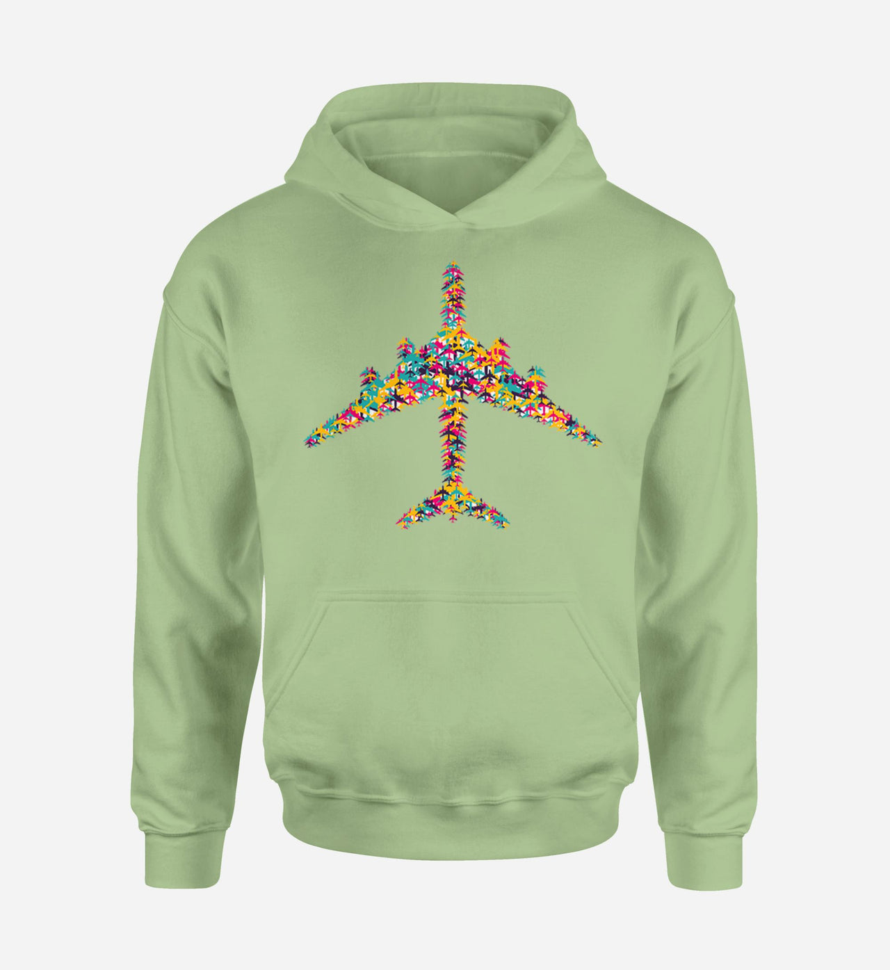 Colourful Airplane Designed Hoodies