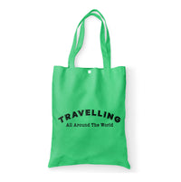 Thumbnail for Travelling All Around The World Designed Tote Bags