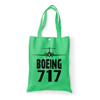 Thumbnail for Boeing 717 & Plane Designed Tote Bags