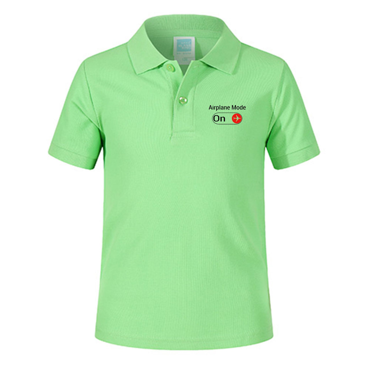 Airplane Mode On Designed Children Polo T-Shirts