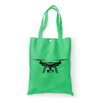 Thumbnail for Drone Silhouette Designed Tote Bags