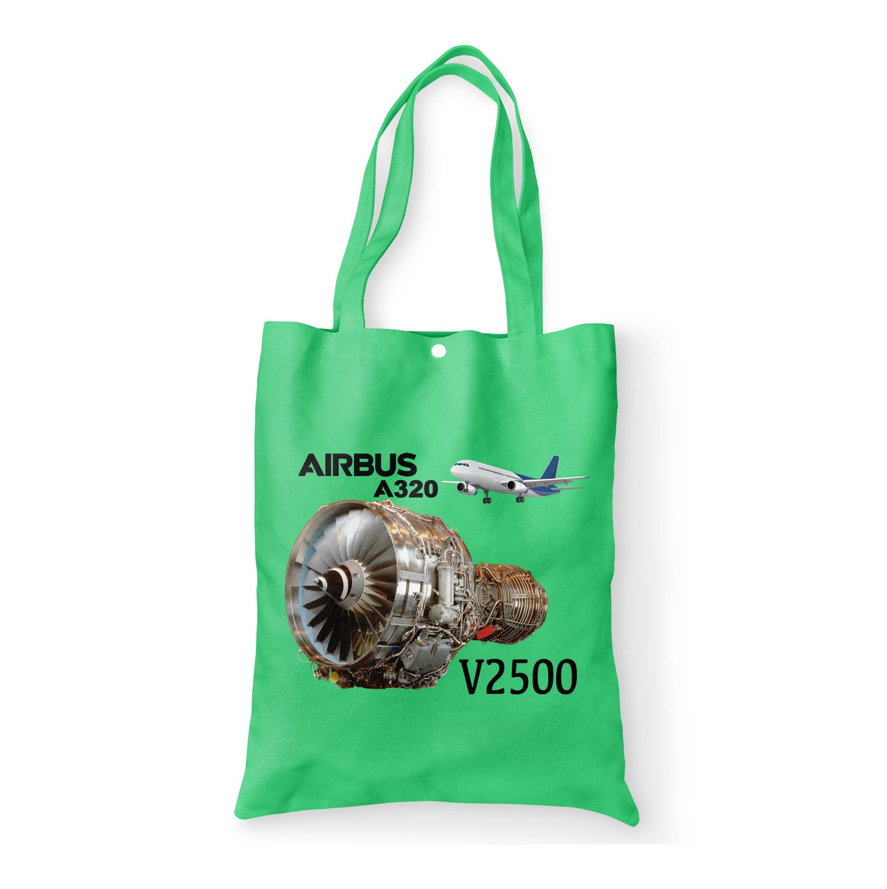 Airbus A320 & V2500 Engine Designed Tote Bags