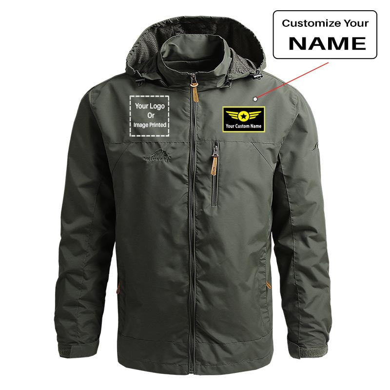 Custom Name + LOGO Designed Thin Stylish Jackets