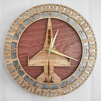Thumbnail for F-16 Fighting Falcon Designed Wooden Wall Clocks