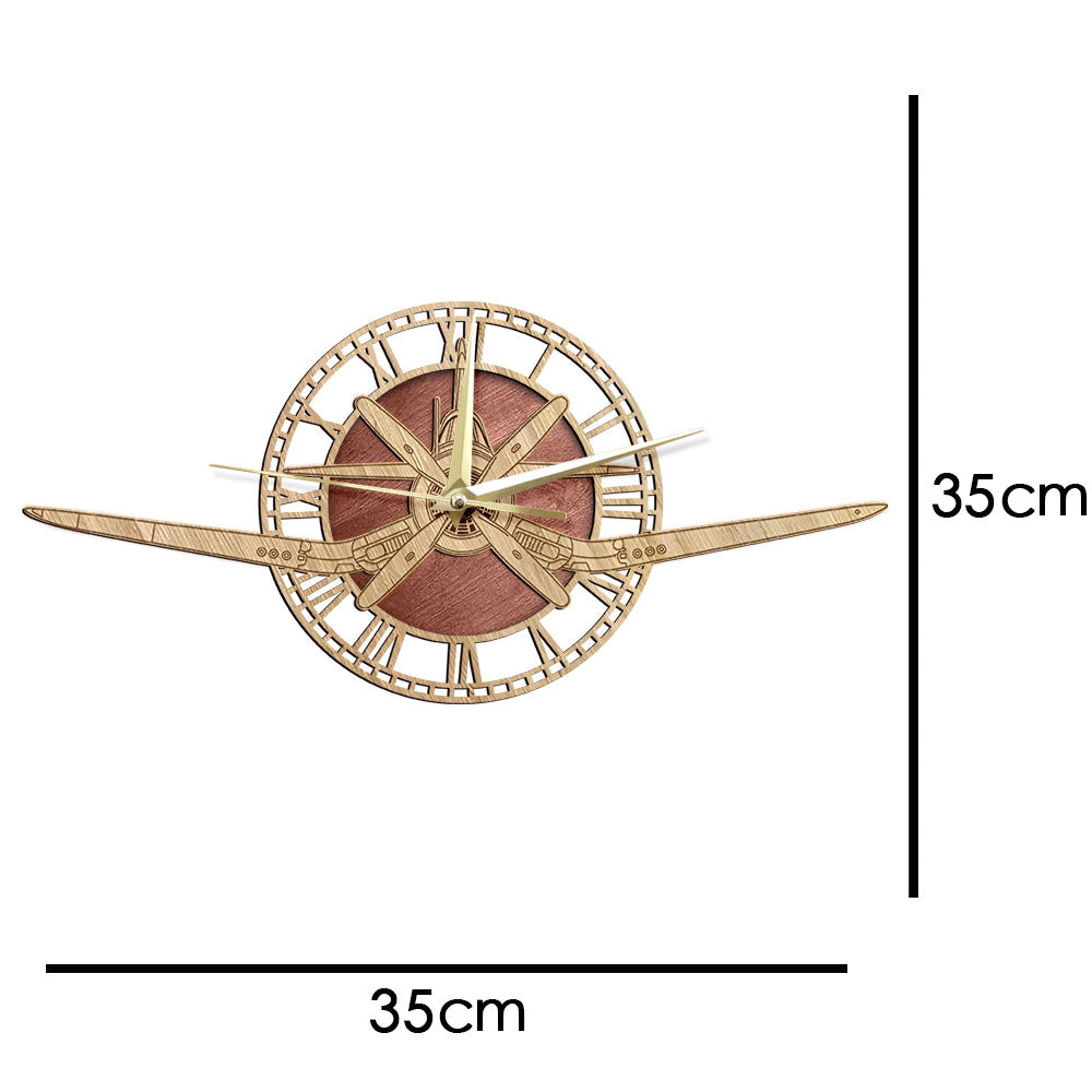 F4U-4 Corsair Designed Wooden Wall Clocks