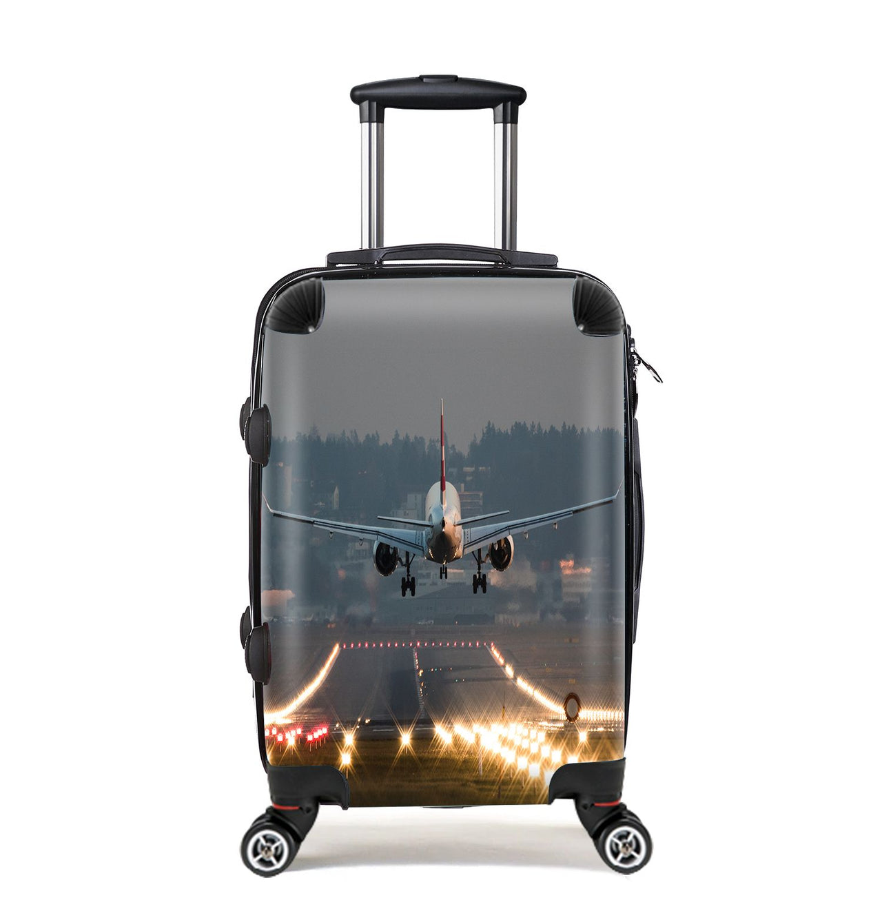 Magnificent Airplane Landing Printed Designed Cabin Size Luggages