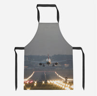 Thumbnail for Magnificent Airplane Landing Printed Designed Kitchen Aprons