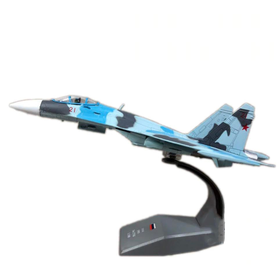 1/100 Scale Russia SU-27 Flanker Fighter Military Airplane Model