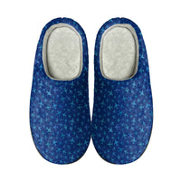 Thumbnail for Many Airplanes Blue Designed Cotton Slippers
