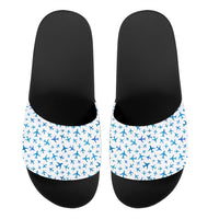 Thumbnail for Many Airplanes White Designed Sport Slippers
