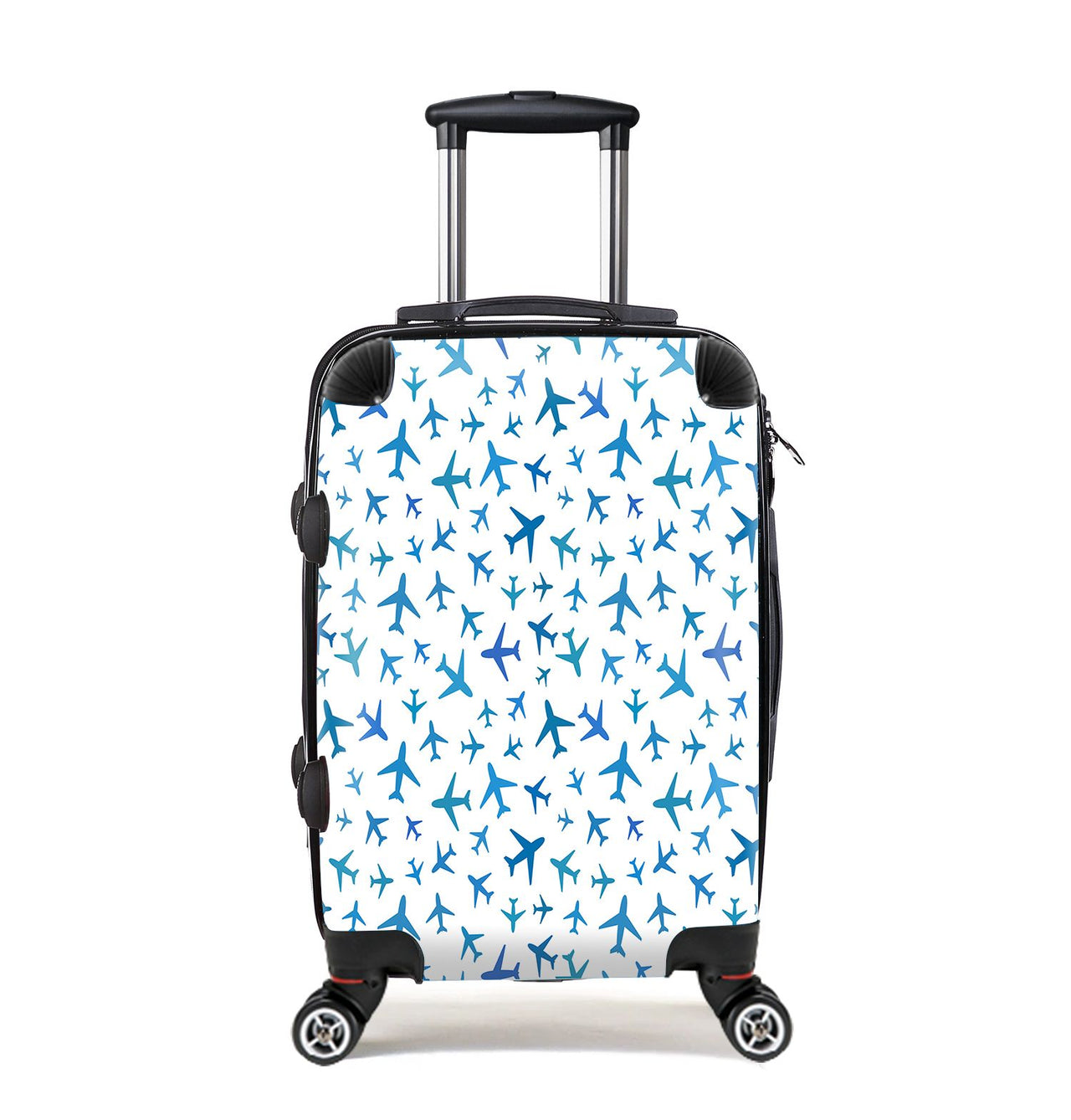 Many Airplanes White Designed Cabin Size Luggages