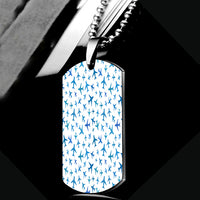Thumbnail for Many Airplanes White Designed Metal Necklaces