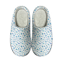 Thumbnail for Many Airplanes White Designed Cotton Slippers