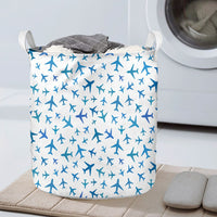 Thumbnail for Many Airplanes White Designed Laundry Baskets
