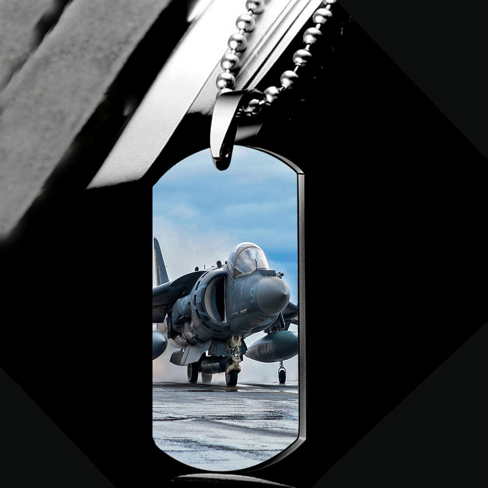 McDonnell Douglas AV-8B Harrier II Designed Metal Necklaces