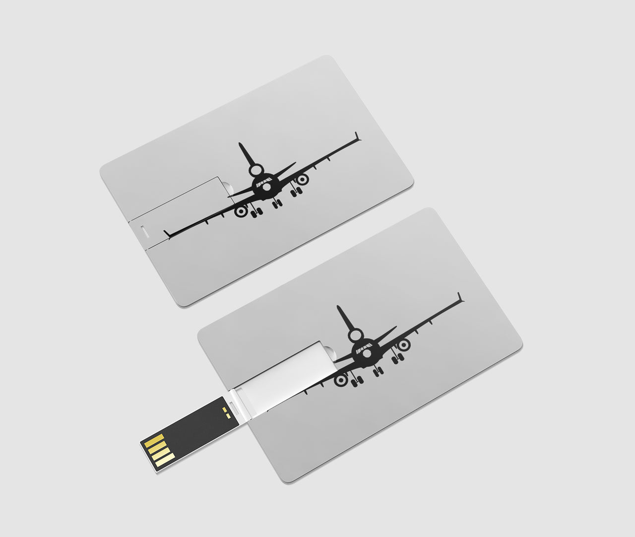 McDonnell Douglas MD-11 Silhouette Plane Designed USB Cards