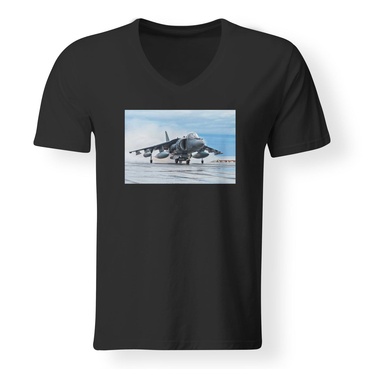 McDonnell Douglas AV-8B Harrier II Designed V-Neck T-Shirts