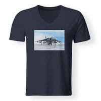 Thumbnail for McDonnell Douglas AV-8B Harrier II Designed V-Neck T-Shirts