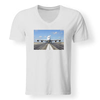 Thumbnail for Mighty Airbus A380 Designed V-Neck T-Shirts