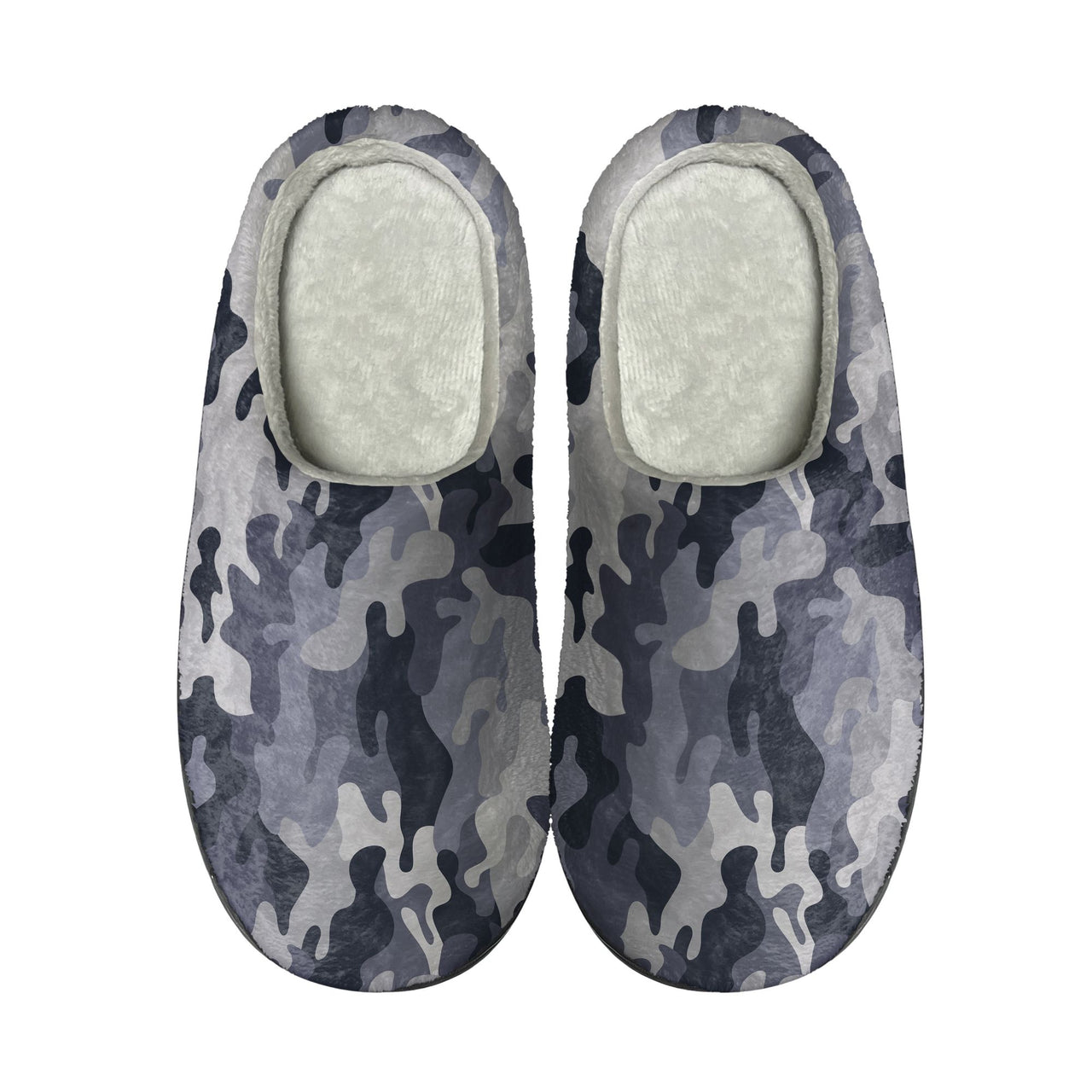 Military Camouflage Army Gray Designed Cotton Slippers